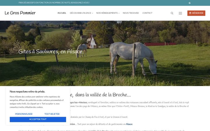 Screenshot of gites-vallee-de-la-bruche.fr