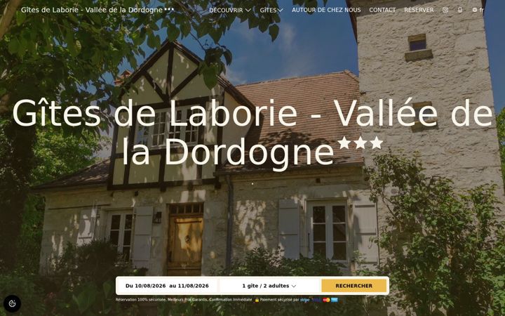 Screenshot of gites-vallee-dordogne.com