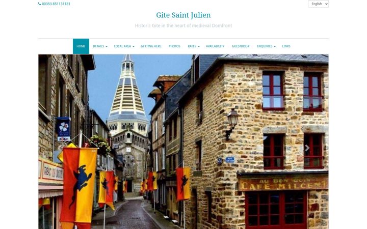 Screenshot of gitesaintjulien.com