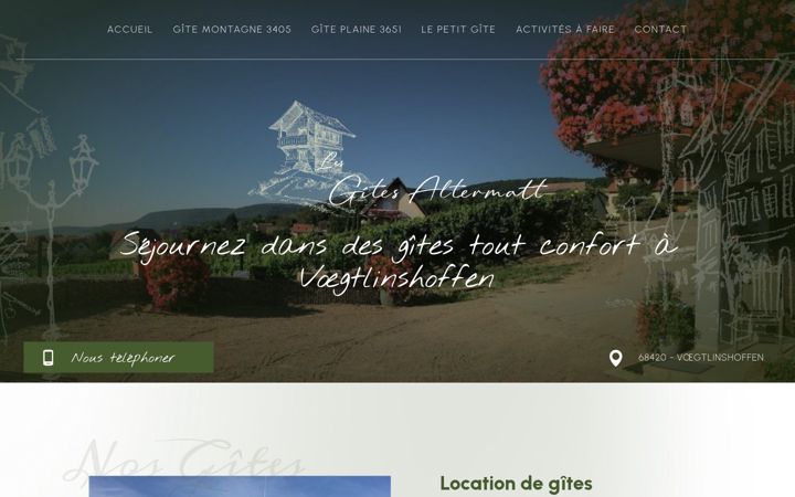 Screenshot of gitesaltermatt.fr