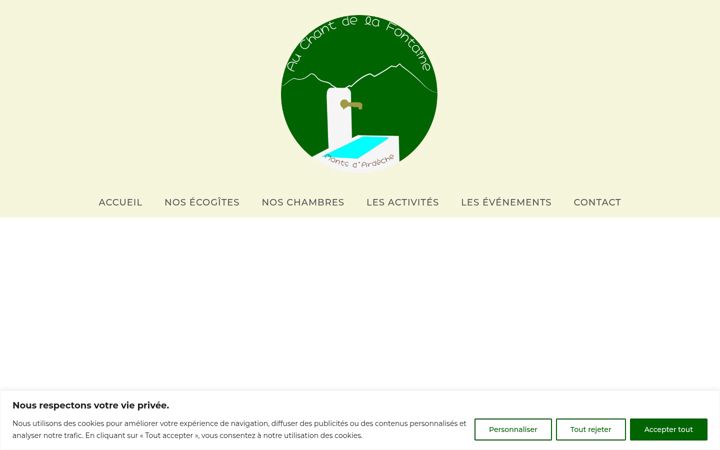 Screenshot of gitesauchantdelafontaine.fr