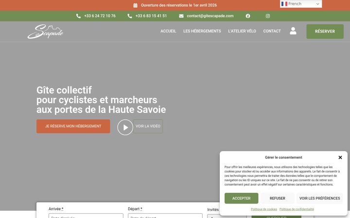Screenshot of gitescapade.com