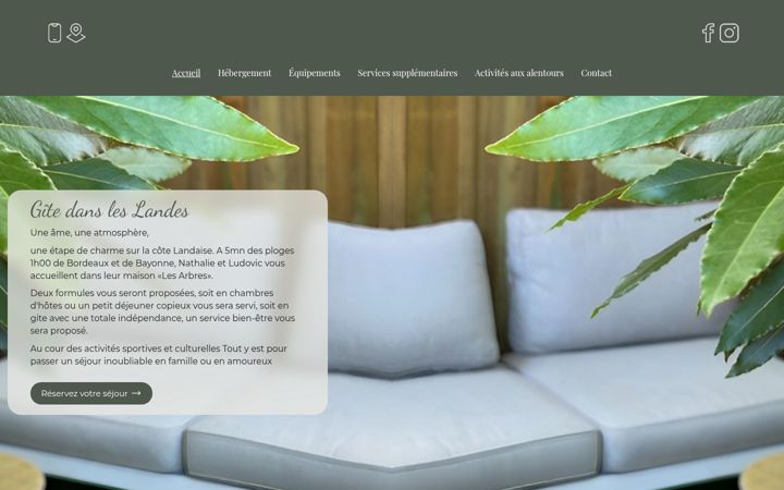 Screenshot of giteschambresdhotesplage.fr