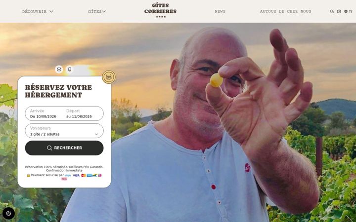 Screenshot of gitescorbieres.com