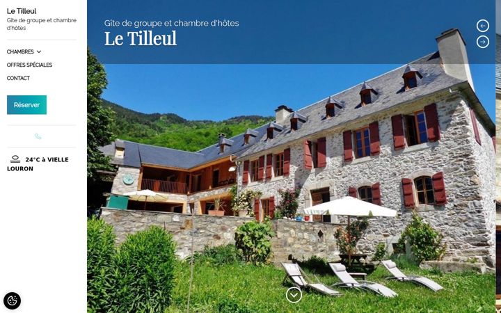 Screenshot of gitesdulouron.com