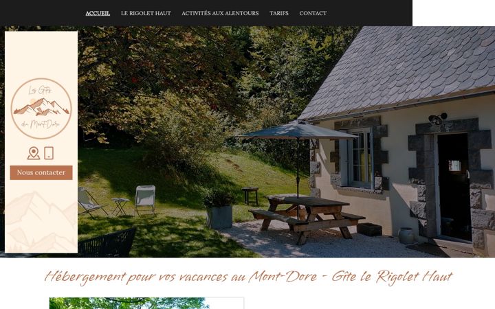 Screenshot of gitesdumontdore.com
