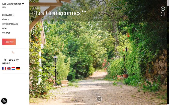 Screenshot of giteslesgrangeonnes.com