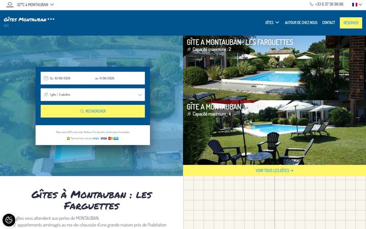 Screenshot of gitesmontauban.com