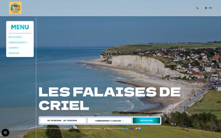 Screenshot of gitesnormandie.com