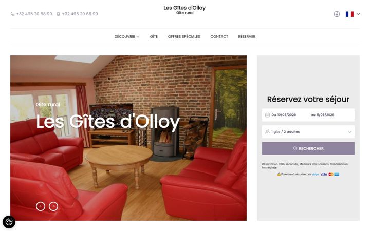 Screenshot of gitesolloy.be