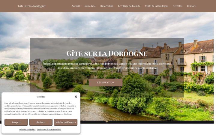 Screenshot of gitesurladordogne.com