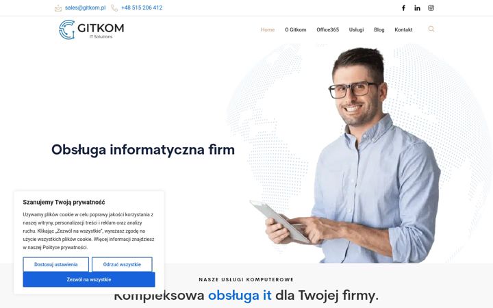 Screenshot of gitkom.pl