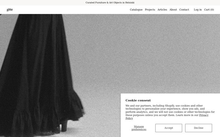 Screenshot of gitte.fi