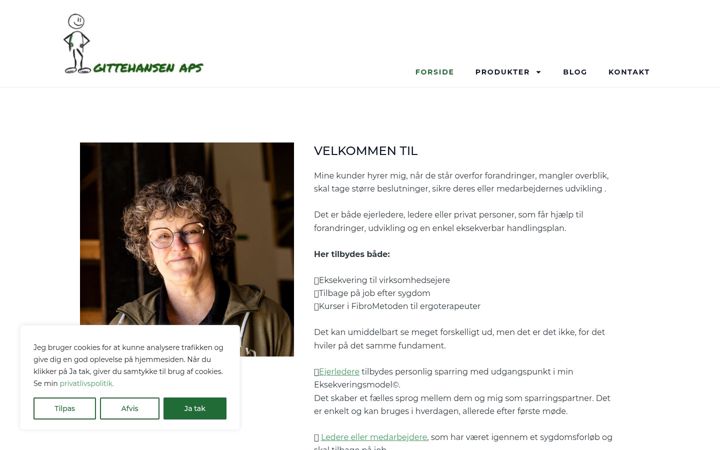 Screenshot of gittehansen.dk