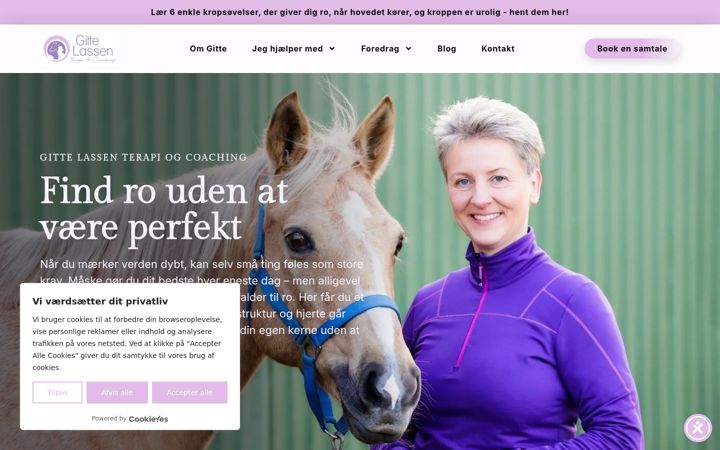 Screenshot of gittelassen.dk