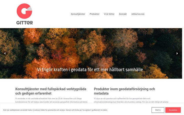 Screenshot of gitter.se