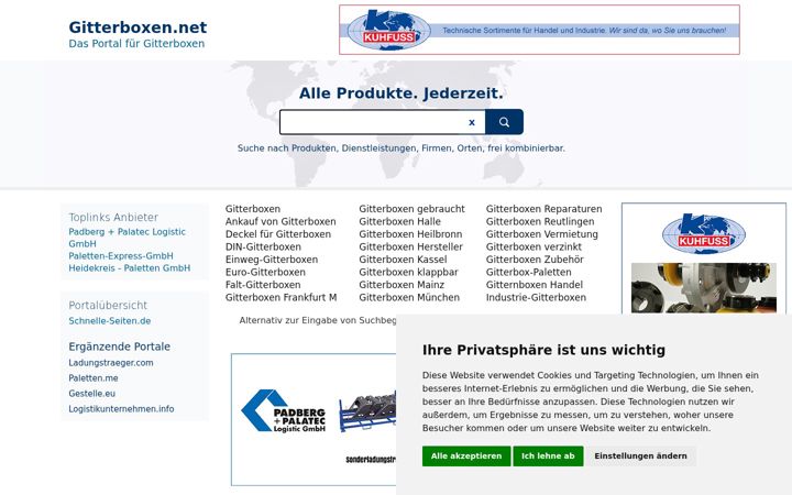 Screenshot of gitterboxen.net