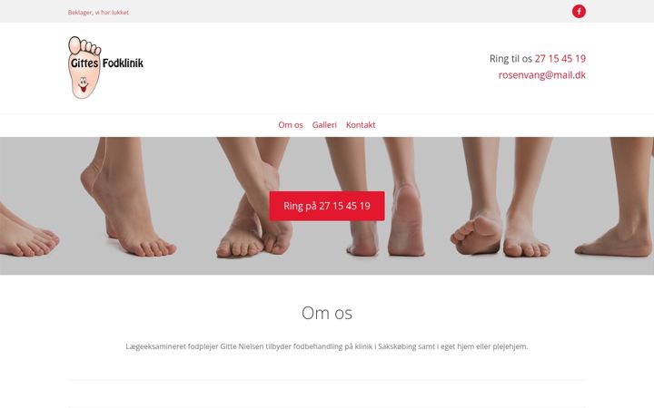 Screenshot of gittesfodklinik.dk