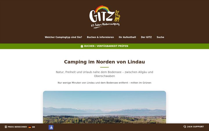 Screenshot of gitzenweiler-hof.de