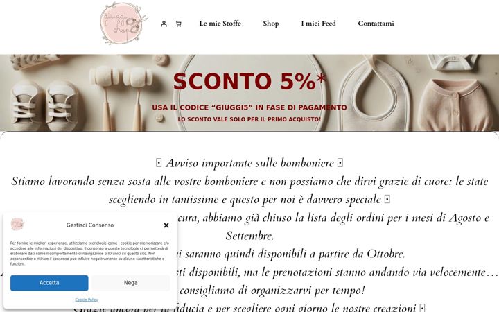 Screenshot of giuggi.shop