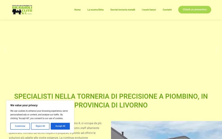 Screenshot of giuggioliclito.it