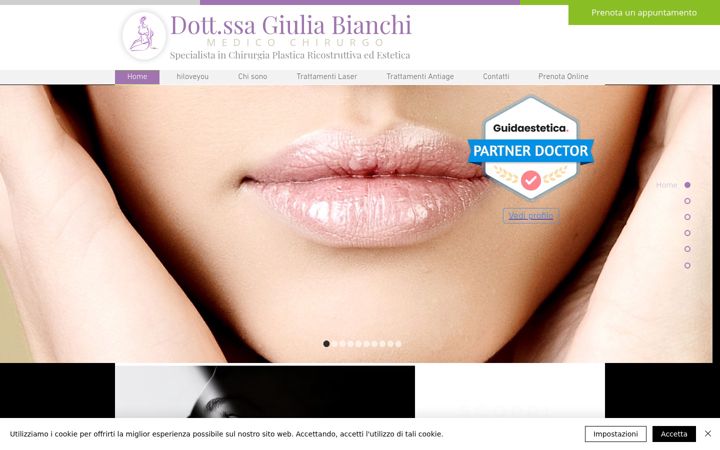 Screenshot of giuliabianchi.net