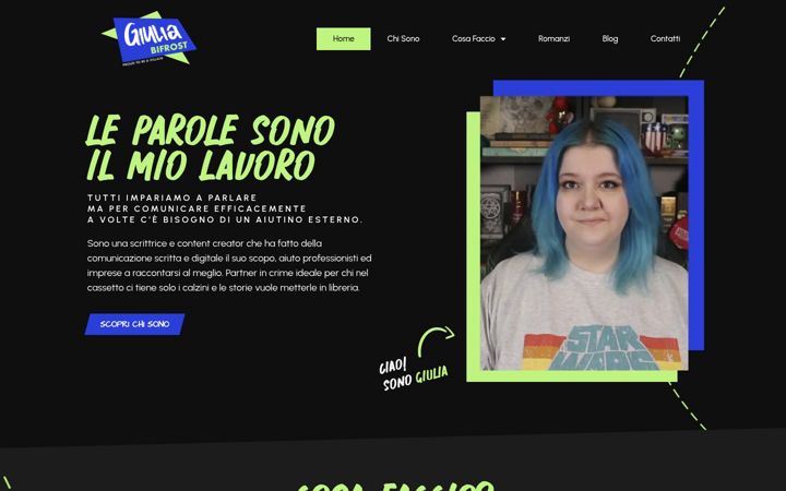 Screenshot του giuliabifrost.it