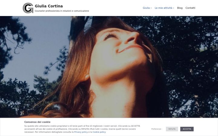 Screenshot of giuliacortina.altervista.org