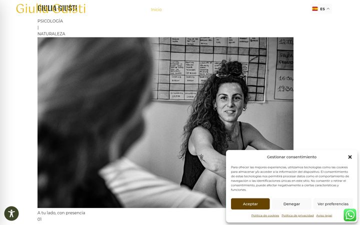 Screenshot of giuliagiustipsicologa.com