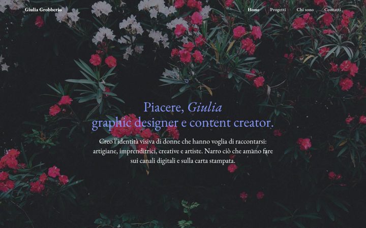 Screenshot of giuliagrobberio.it