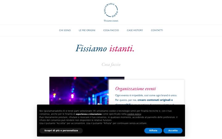 Screenshot of giuliamariadotto.it