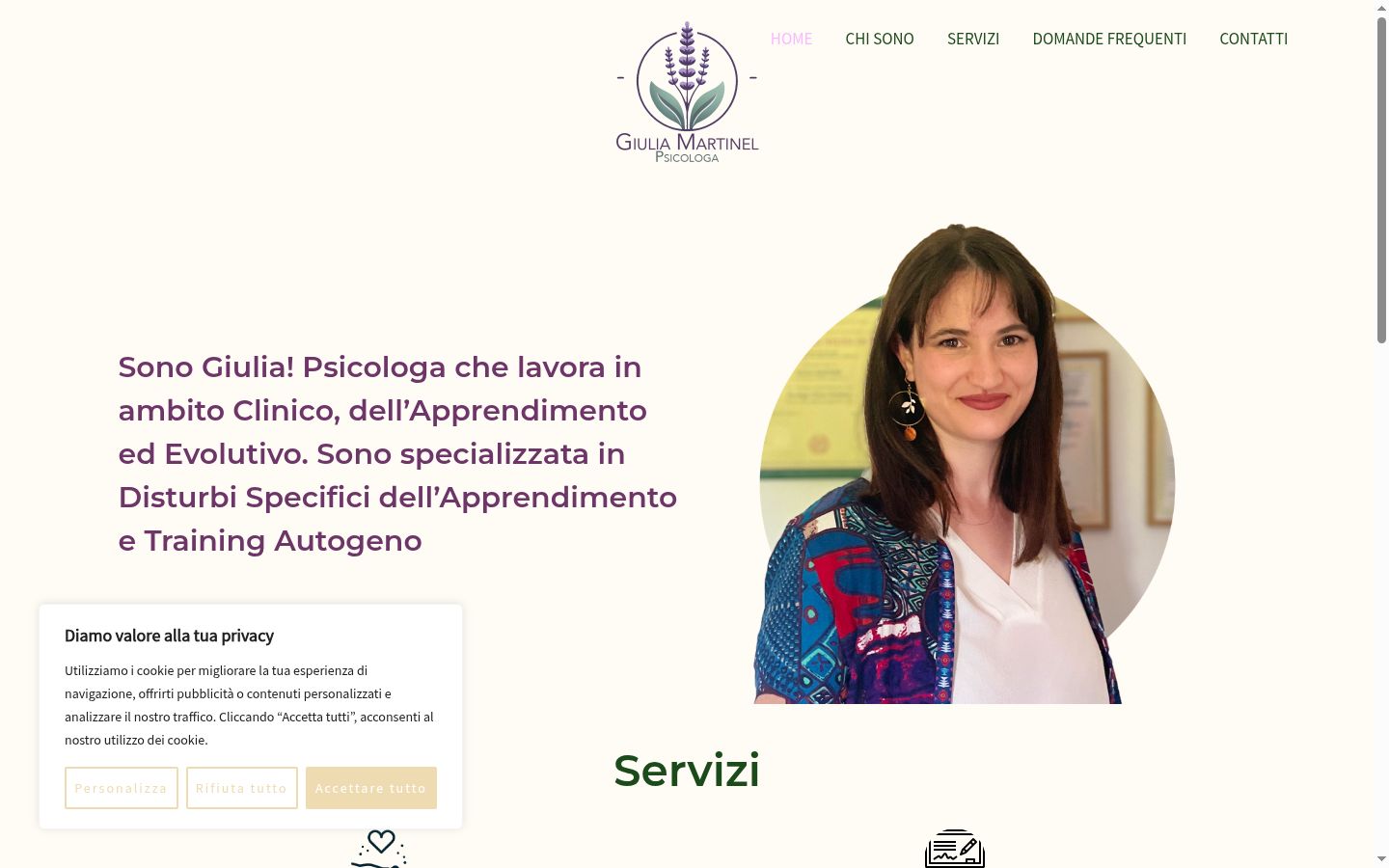 Captura de ecrã do banner de consentimento apresentado antes de qualquer interação