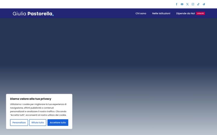 Screenshot of giuliapastorella.eu