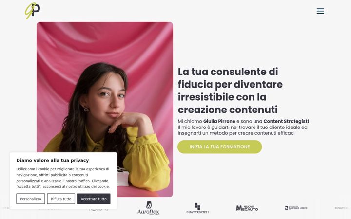 Screenshot of giuliapirrone.it