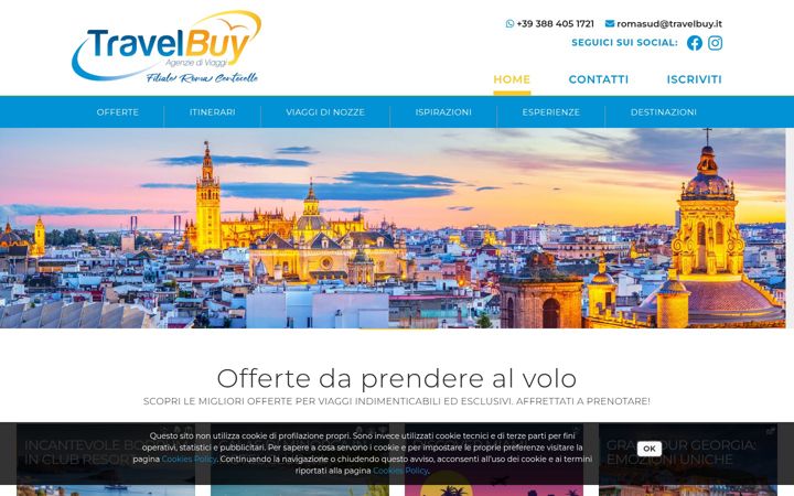 Screenshot of giuliaviaggicentocelle.com