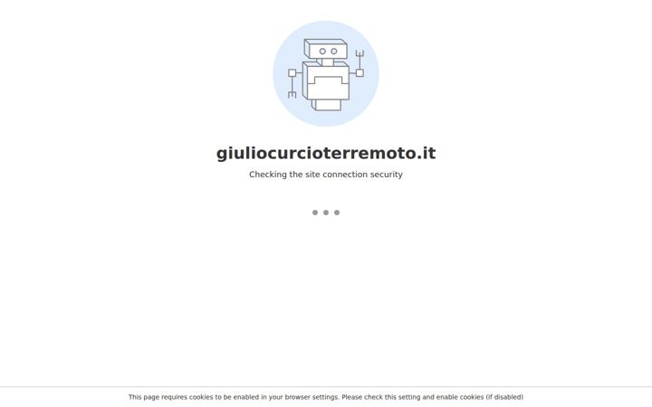 Skærmbillede af giuliocurcioterremoto.it