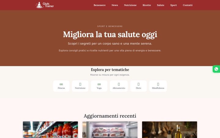 Screenshot of giulstrainer.it