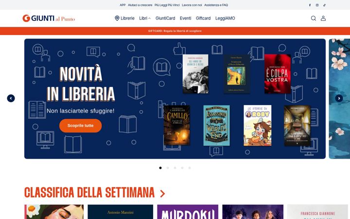 Screenshot of giuntialpunto.it