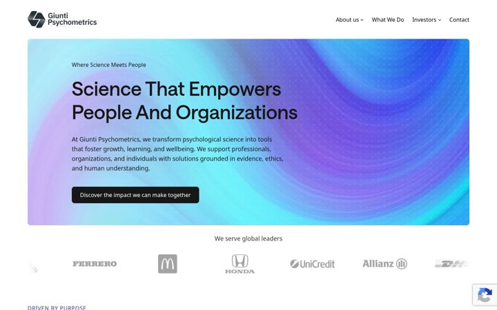 Screenshot of giuntipsy.com