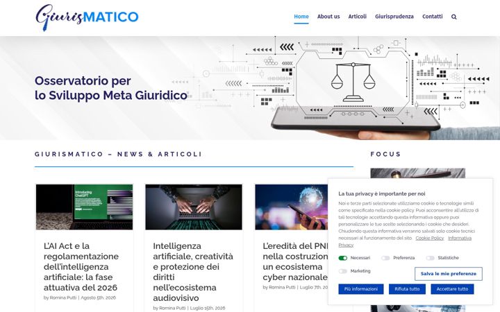 Screenshot of giurismatico.it