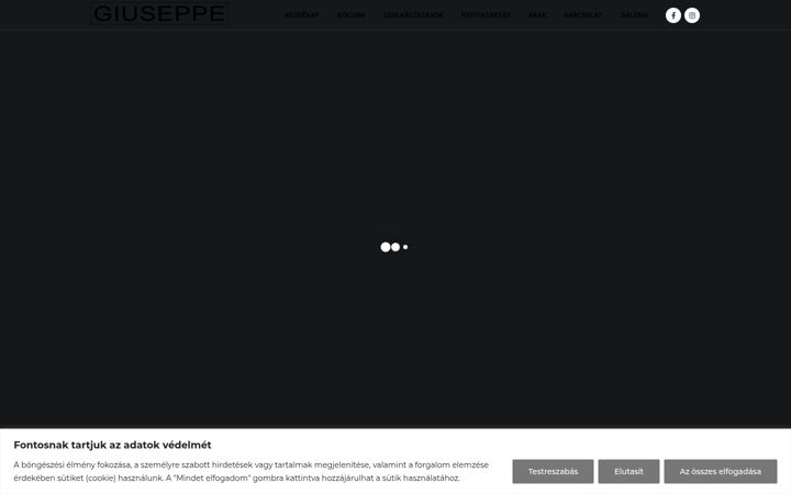 Screenshot of giuseppebarber.hu