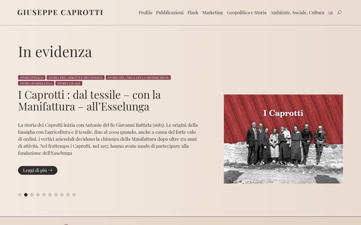 Screenshot of giuseppecaprotti.it