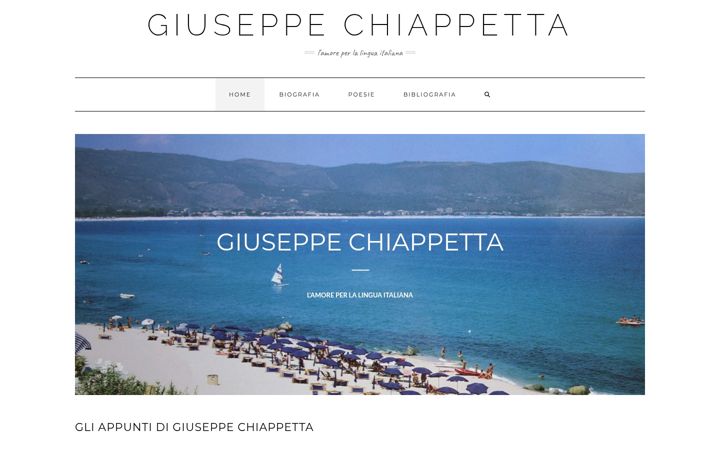 Screenshot of giuseppechiappetta.it
