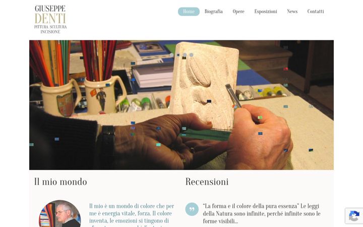 Screenshot of giuseppedenti.it