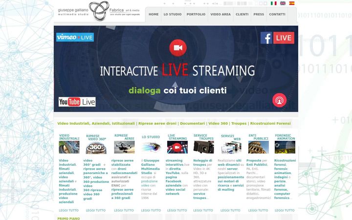 Screenshot of giuseppegalliano.com