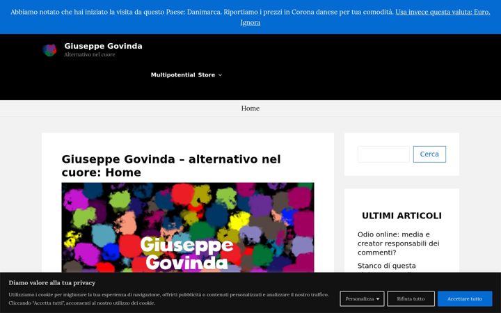 Screenshot of giuseppegovinda.com