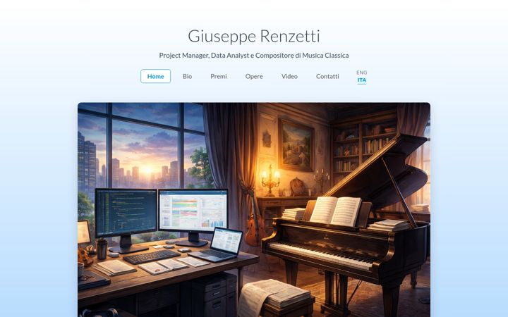 Screenshot of giusepperenzetti.com