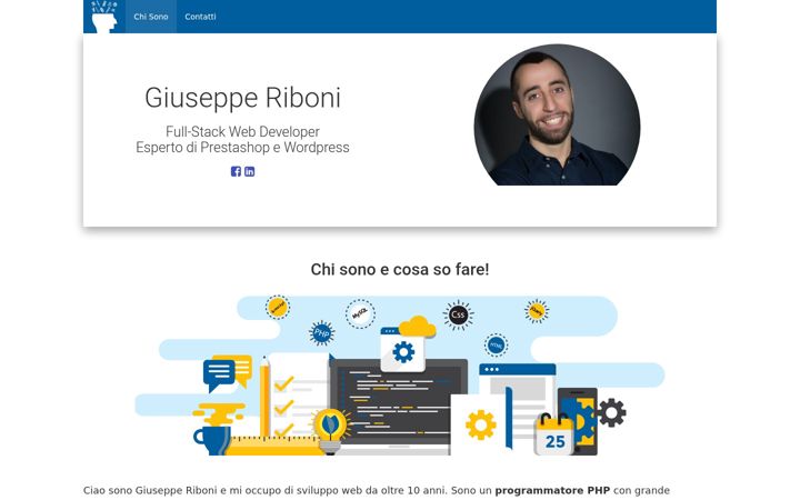 Screenshot of giusepperiboni.it