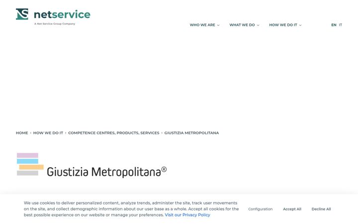 Screenshot of giustiziametropolitana.it