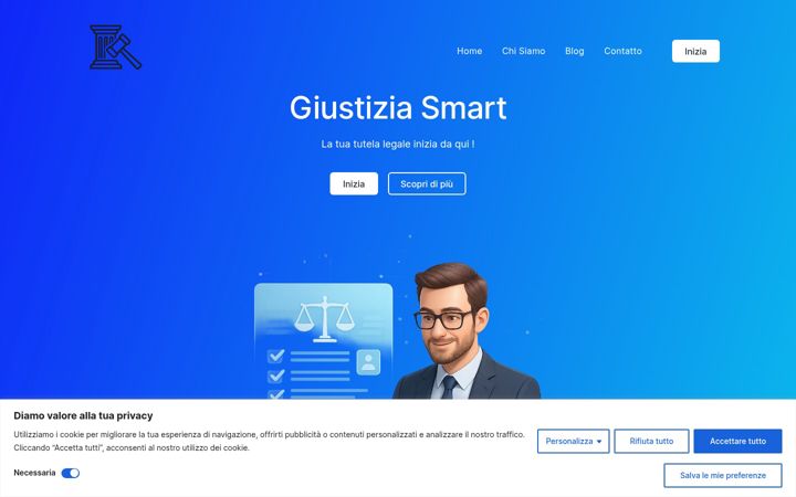 Screenshot of giustiziasmart.com
